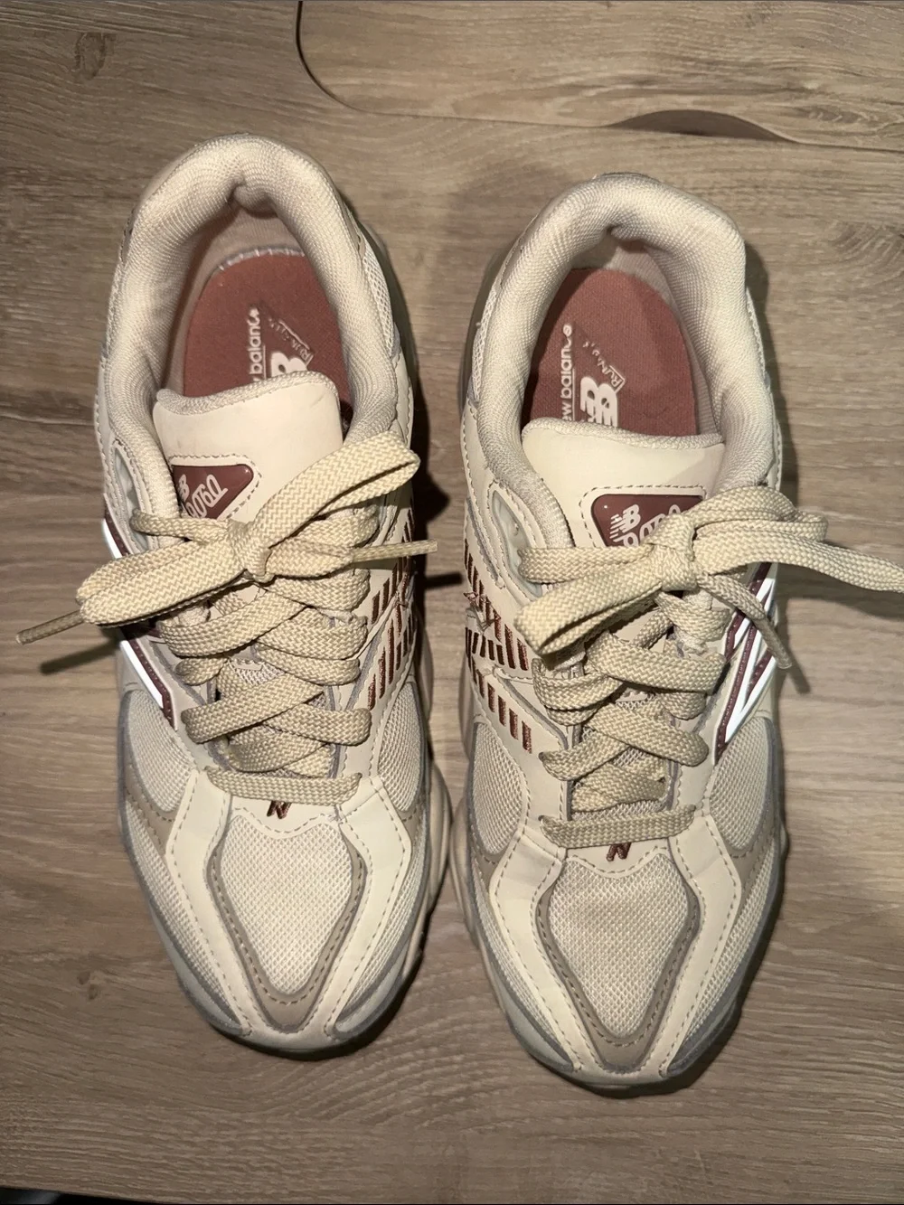 New Balance Cream/Tan 9060 Sneakers